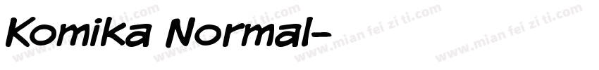 Komika Normal字体转换